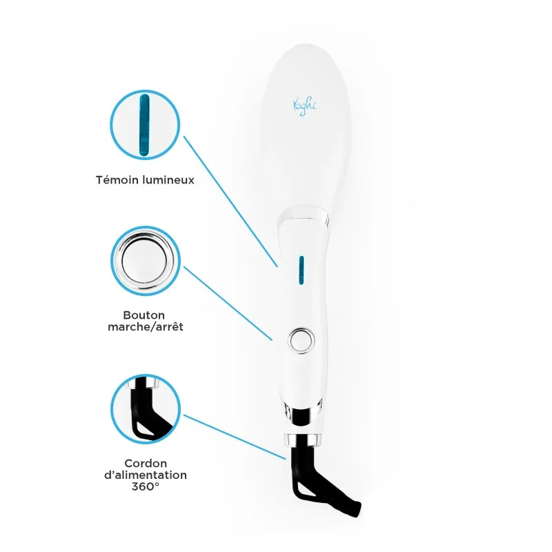 Brosse chauffante et lissante céramique BRUSHINN Yoghi - Reconditionné - miniature 2 - Zenkaa