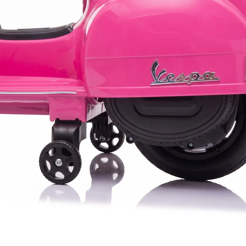 Vespa - PX150 ROSE - Rose - Scooter électrique enfant - Licence officielle - Design Rétro - Marche avant et arrière - miniature 5 - Zenkaa