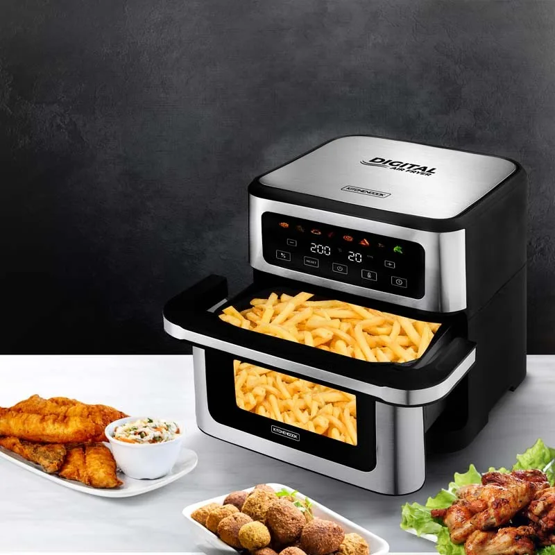 FRITEUSE À AIR 10L 1 bac AIRMED10 HX KITCHENCOOK - miniature 5 - Zenkaa