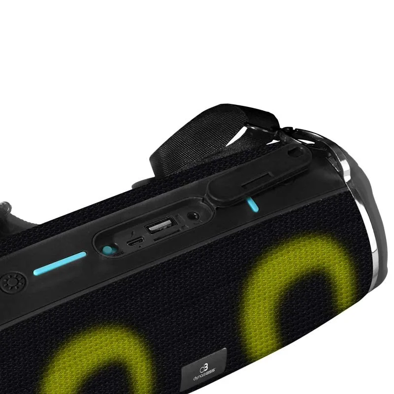 Dynabass - DBE30_BLACK - Noir - Enceinte Bluetooth LED - 10W - BT 5.3 - Sangle portable - miniature 2 - Zenkaa