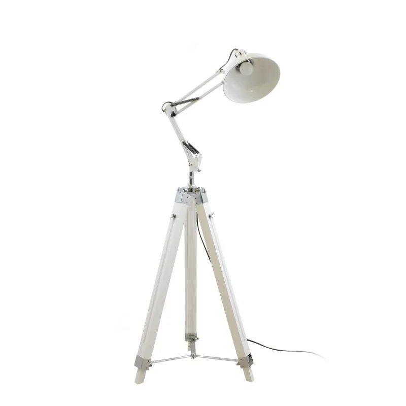 Gasoline - OFFICE_P_170_PURE - Blanc - Lampadaire décoratif - Bois et métal - Hauteur 170 cm - miniature 4 - Zenkaa