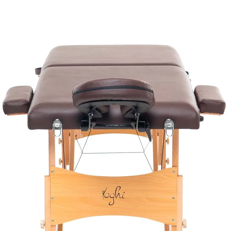 Table de massage pliante avec accessoires et housse TDM102 marron Yoghi - miniature 10 - Zenkaa
