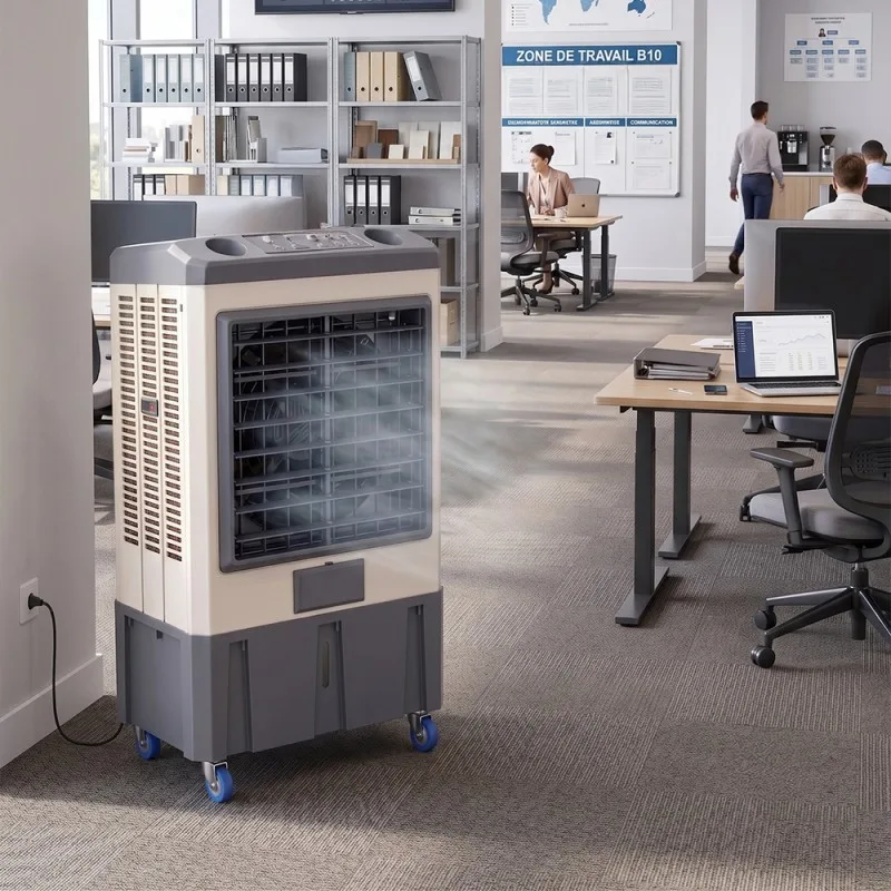 Rafraîchisseur d’air - 70 L - Jusqu’à 65 m² - 3 vitesses - Oscillation 120° - miniature 2 - Zenkaa