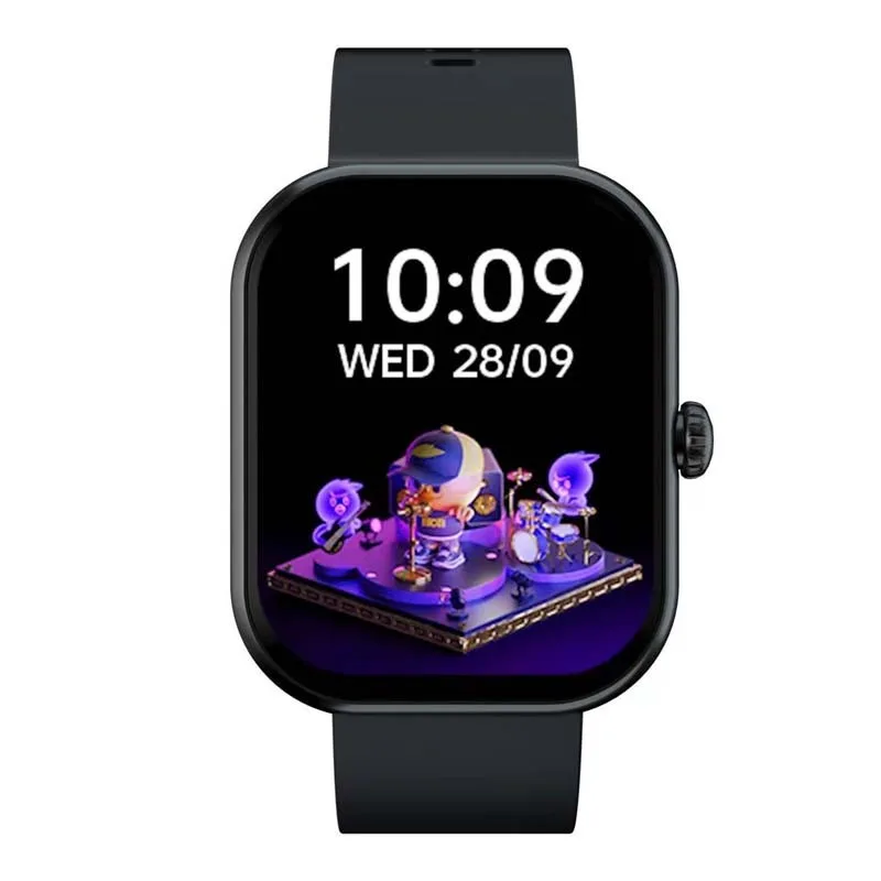 MONTRE CONNECTÉE CADRAN NOIR 2 BRACELETS SILICONE NOIR ET KAKI INWATCH II BLACK ICONIC - miniature 7 - Zenkaa