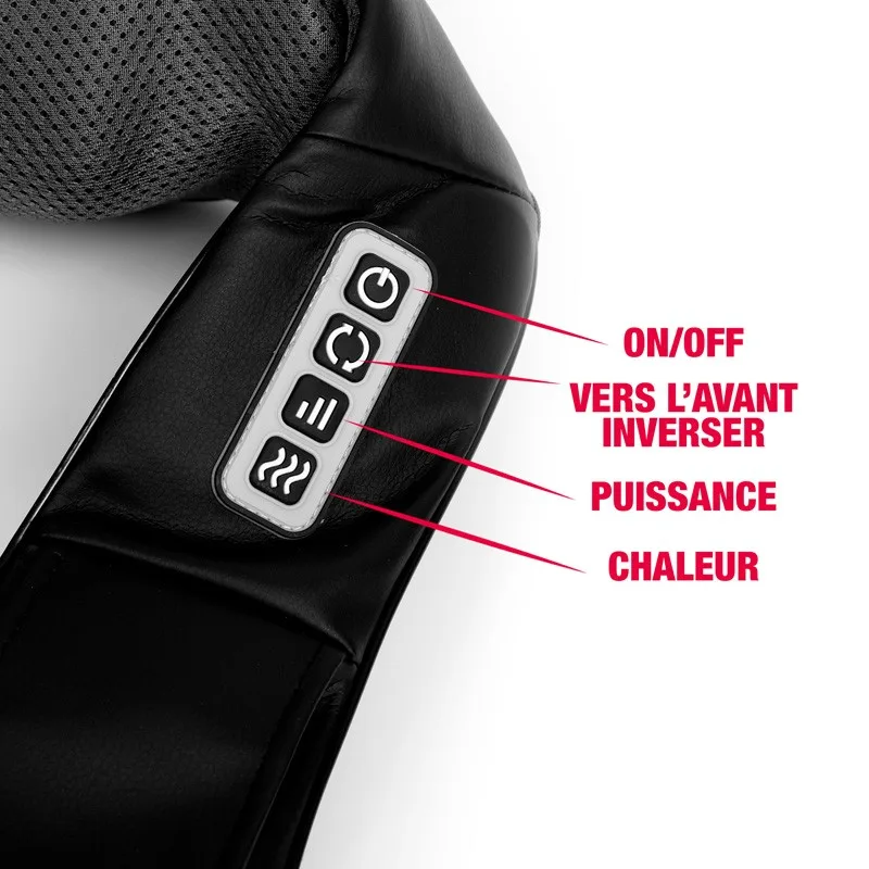 Yoghi – Masseur de pieds Shiatsu – Noir - 18 têtes – Chauffage infrarouge – Surface lavable – 32W - miniature 3 - Zenkaa