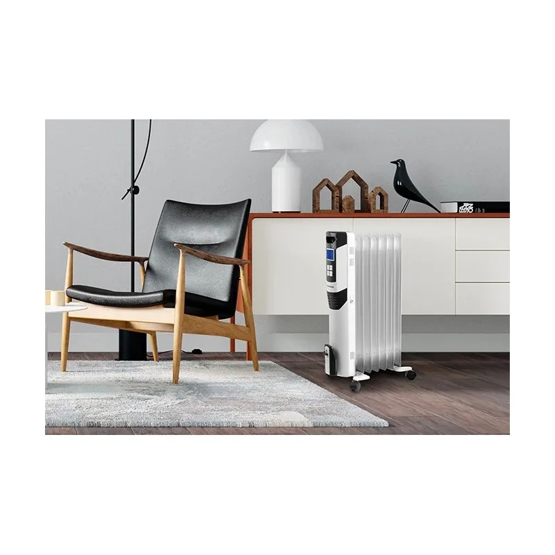Thomson - THBDH07DPB - Blanc - Radiateur bain d’huile - 1500W - 2 puissances - Thermostat électronique - Écran LCD - miniature 6 - Zenkaa