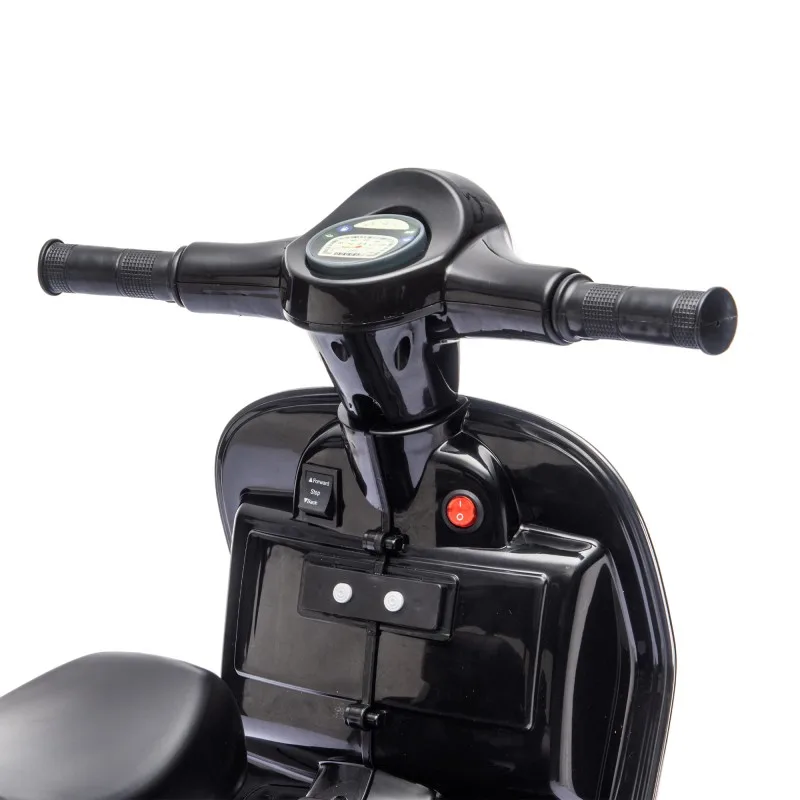 Vespa - PX150 BLACK - Noir - Scooter électrique enfant - Licence officielle - Design Rétro - Marche avant et arrière - miniature 3 - Zenkaa