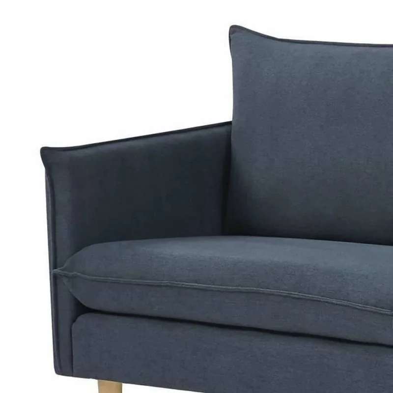 MARLON CANAPÉ 2 PLACES TISSU BLEU FONCÉ ADMARLON2PBLEU - miniature 6 - Zenkaa