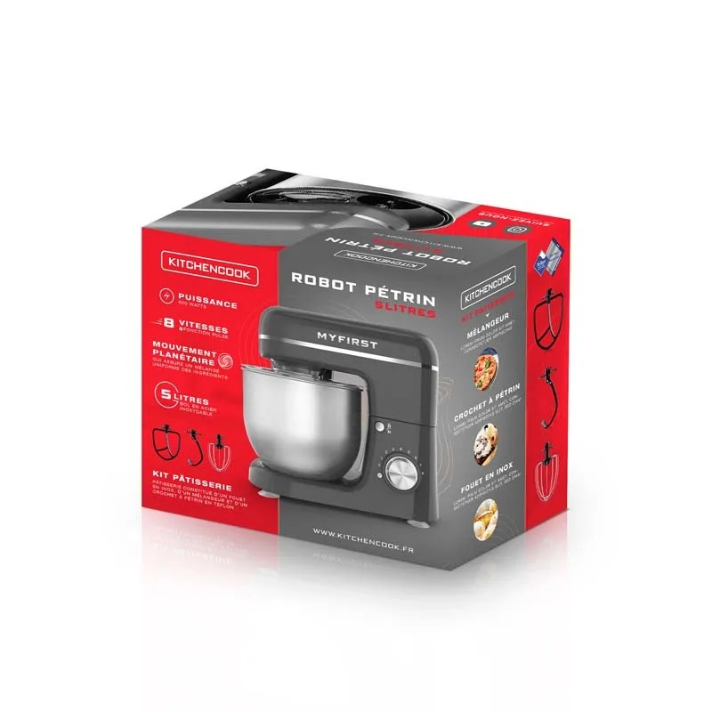 Kitchencook - Robot pâtissier MY FIRST - 600 W 5 L - Kit pâtisserie - miniature 6 - Zenkaa