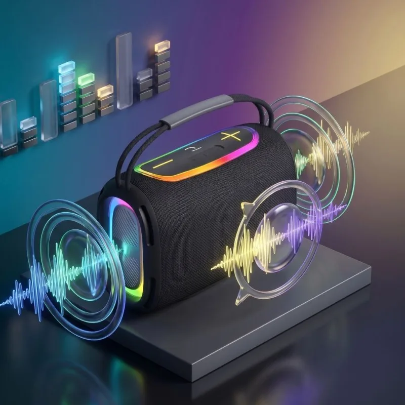 Dynabass - DBE40 X BLACK - Enceinte sans fil puissante - LED RGB - miniature 3 - Zenkaa
