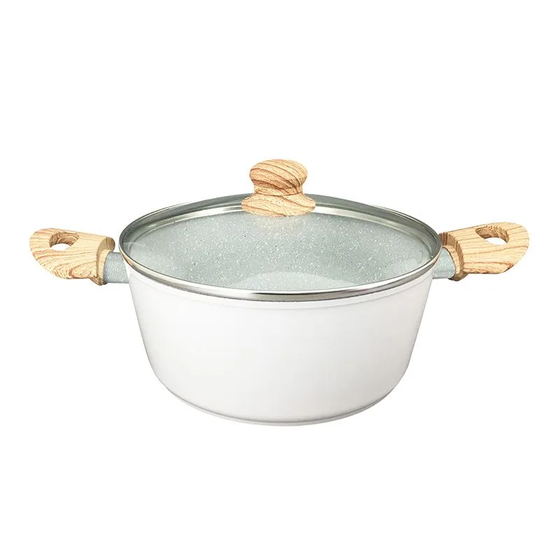 FAITOUT EN ALUMINIUM FORGÉ AVEC COUVERCLE KITCHENCOOK 24CM STONE_FT24TFI - Zenkaa