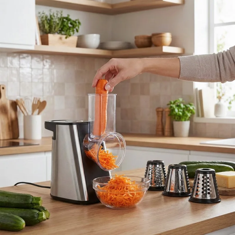 Schneider - SCFP34200X - Inox - Râpe électrique - 200 W - 4 cônes - miniature 4 - Zenkaa