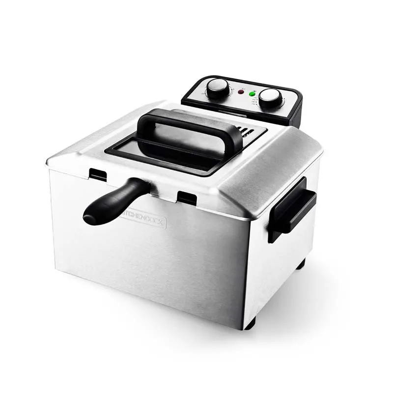 Friteuse Semi-Pro 3000w 5l Avec Fenêtre En Verre K-FRY XL INOX - Reconditionné - miniature 4 - Zenkaa