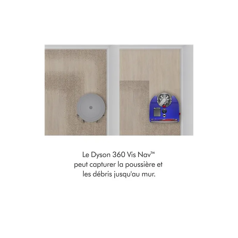 Dyson - 360 Vis Nav RB03 - Aspirateur robot connecté 0.57L - Bleu - HEPA - miniature 6 - Zenkaa