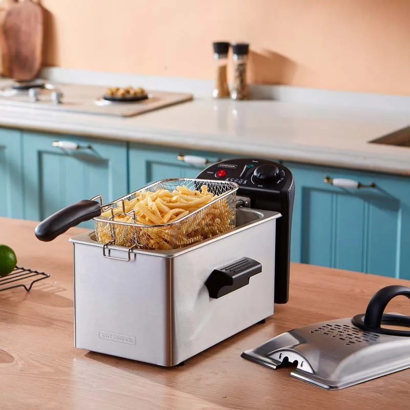 KitchenCook - K-FRY_INOX - Inox - Friteuse semi-pro - 3 L - 2100 W - miniature 3 - Zenkaa