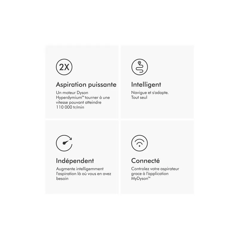 Dyson - 360 Vis Nav RB03 - Aspirateur robot connecté 0.57L - Bleu - HEPA - miniature 5 - Zenkaa