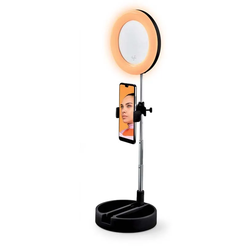 Miroir Selfie Avec LED MRR1_BLACK De Yoghi - miniature 2 - Zenkaa