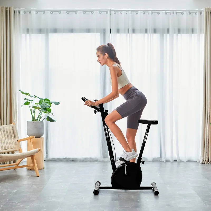Fit For Life BE BIKE V2 Black - Vélo d’Appartement avec Écran LCD - Résistance Réglable - Capteurs Cardiaques - miniature 6 - Zenkaa