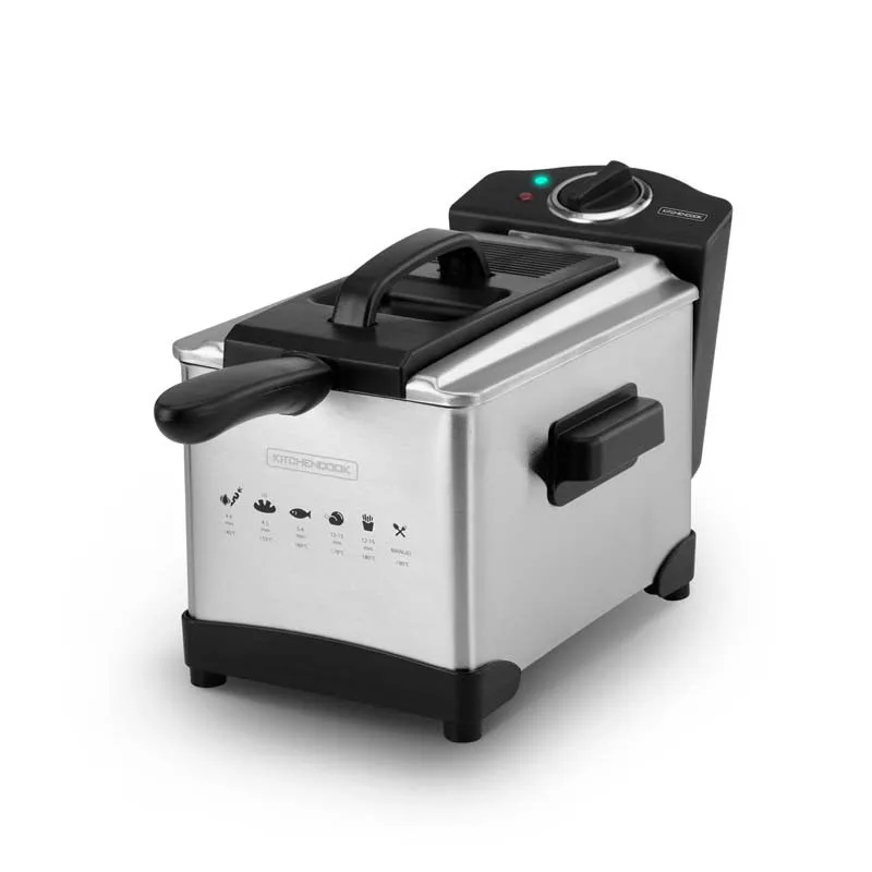 KitchenCook - FRY PLUS - Inox - Friteuse semi-pro - 3 L - 2000 W - miniature 2 - Zenkaa