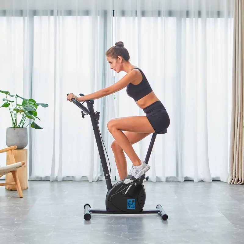 Fit For Life BE BIKE V5 Connecté Black - Vélo d’Appartement Connecté - Application Fitness - Écran LCD - Capteurs Cardiaques - miniature 3 - Zenkaa