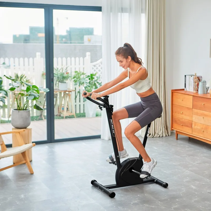 Fit For Life BE BIKE V2 Black - Vélo d’Appartement avec Écran LCD - Résistance Réglable - Capteurs Cardiaques - miniature 7 - Zenkaa