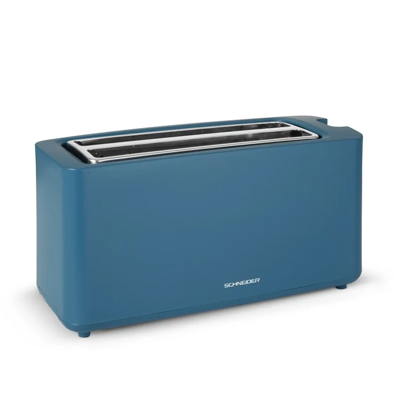 Schneider - SCTON2LBL - Grille-pain longue fente Fjord - 2 fentes - 1550 W - Bleu pétrole - miniature 6 - Zenkaa