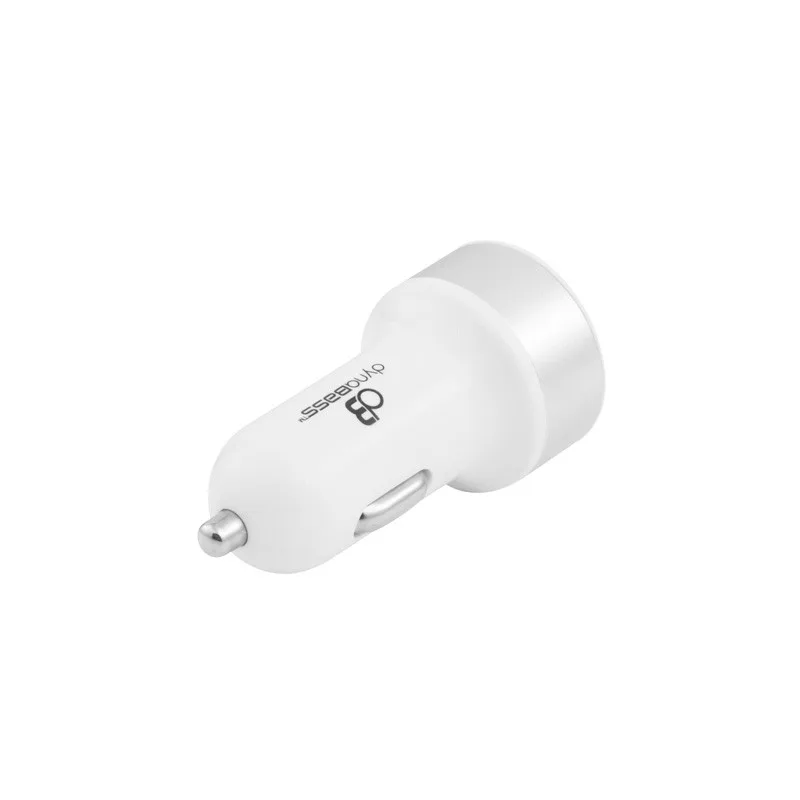 Dynabass - USBCAR - Chargeur allume-cigare double USB - 5V/2.1A - Design ergonomique - Blanc - miniature 2 - Zenkaa