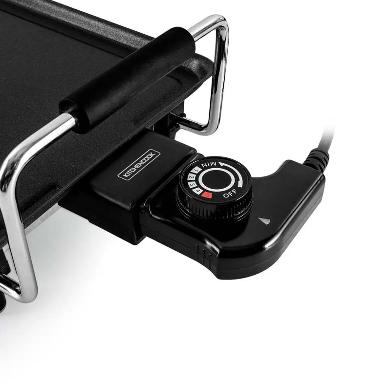 Plancha électrique noire avec revêtement anti-adhésif KPAN 70 de Kitchencook - miniature 3 - Zenkaa