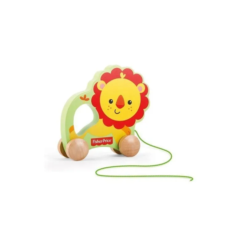 Mon Premier Lion A Tirer En Bois LION_FISHERPRICE - Zenkaa