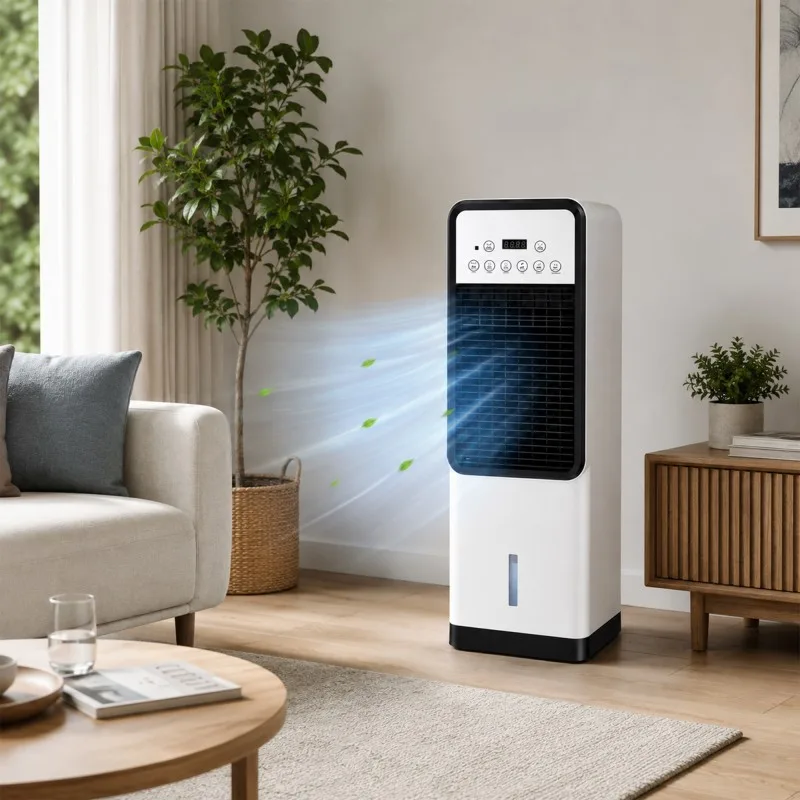 Rafraîchisseur d'air 4-en-1 - Télécommande - Chauffage - 1800 W - miniature 2 - Zenkaa