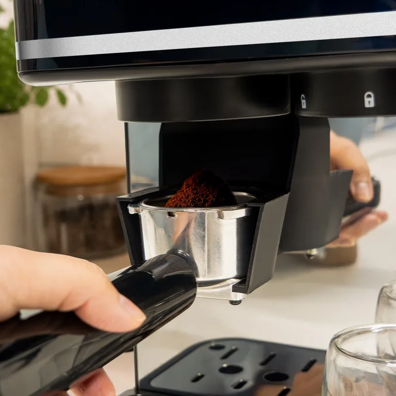 Kitchencook - Karista - Machine expresso - Broyeur à grains intégré - 20bars - Compatible Capsules et café moulu - miniature 5 - Zenkaa