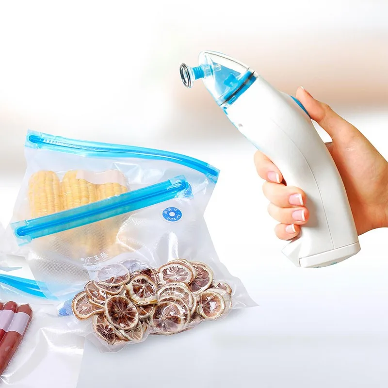 Conservair - SLIM SEAL - Machine sous vide portable - 5 sacs zip réutilisables - Sans BPA - miniature 3 - Zenkaa