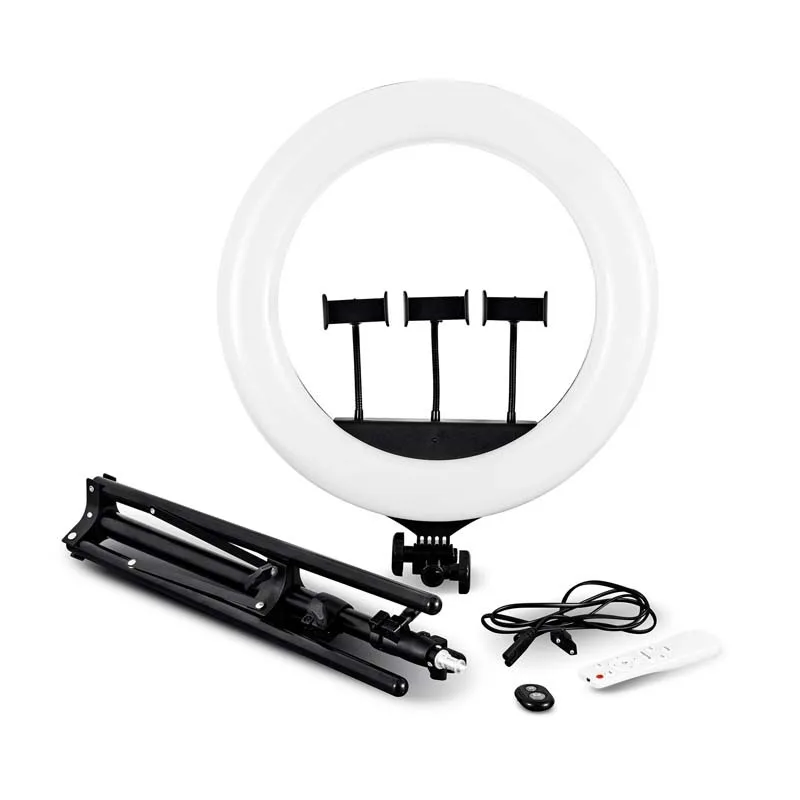 Selfie sur trépied professionnel avec 3 supports téléphone RL18 Wi light - miniature 5 - Zenkaa