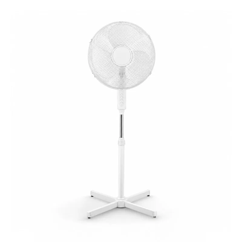 Ventilateur sur Pied Silencieux 40 cm – Blanc 40W - miniature 4 - Zenkaa