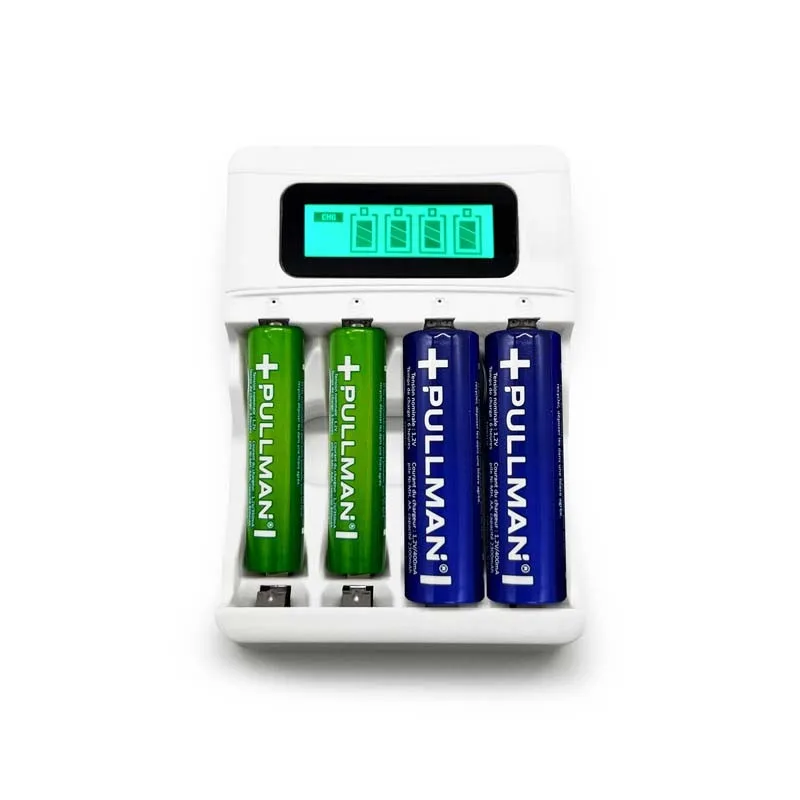 Pack avec Chargeur et Piles Rechargeables POWERSET AA de Pullman - miniature 5 - Zenkaa