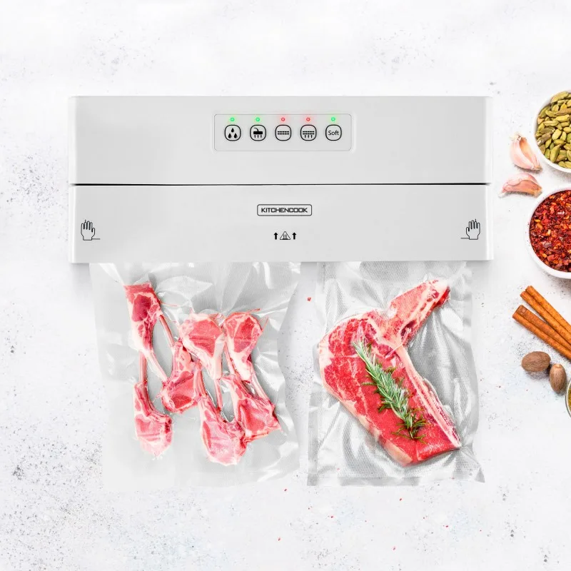 Kitchencook - AIRPROTECT300 - Blanc - Machine sous vide 5 modes - Coupe-rouleau - 125 W - miniature 6 - Zenkaa