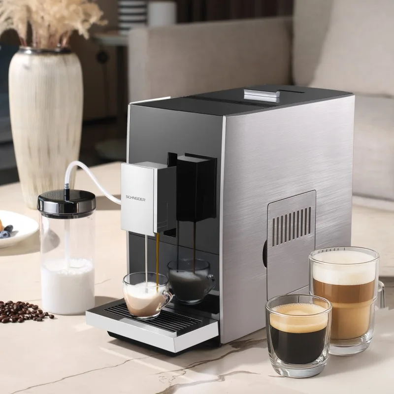 Schneider - Lumière Arabica - Machine à café grain automatique - 19 bars - Mousseur à lait - miniature 2 - Zenkaa