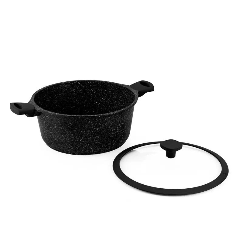 Faitout 24cm fonte d'aluminium anti adhésif TFI OPALE_V2 Durand Dupont - miniature 2 - Zenkaa