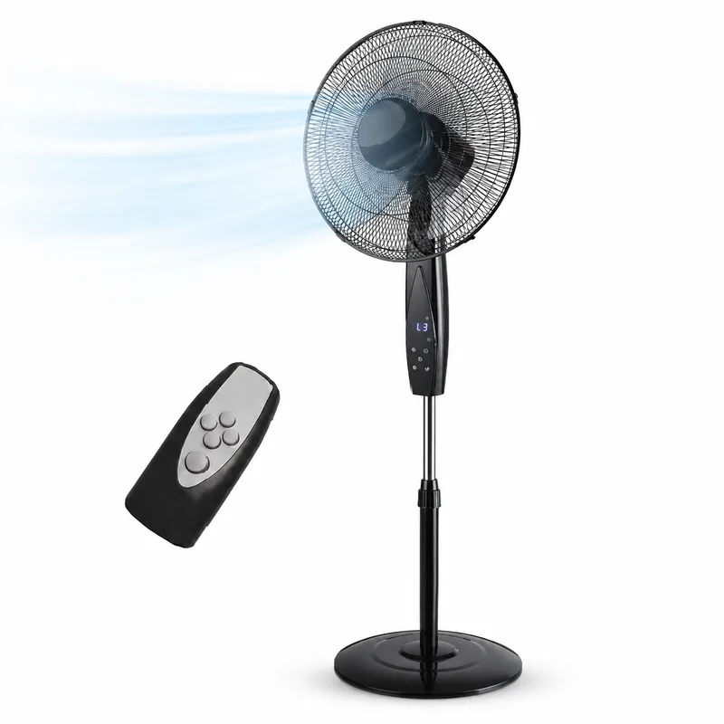Ventilateur sur Pied Silencieux 40 cm – 50W avec Télécommande - miniature 2 - Zenkaa