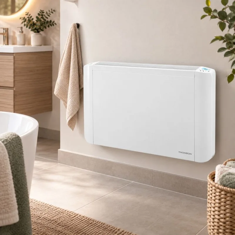 Thomson - THECO1500N - Radiateur céramique à inertie sèche 1500W - Thermostat digital - Programmation - miniature 2 - Zenkaa