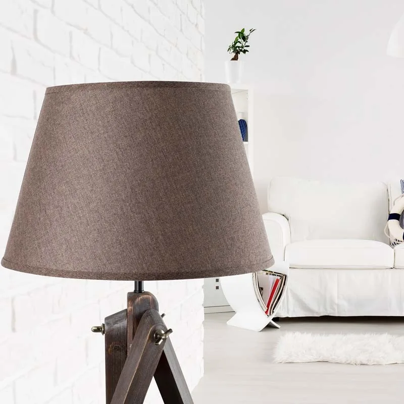 Lampadaire Marron 150cm Modèle DEEP TREPIED OLD WOOD Mac-Andrews - miniature 4 - Zenkaa