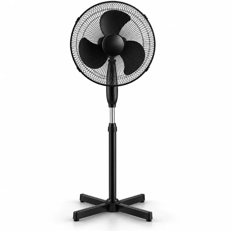 Ventilateur sur Pied Silencieux 40 cm – 3 Vitesses - miniature 4 - Zenkaa