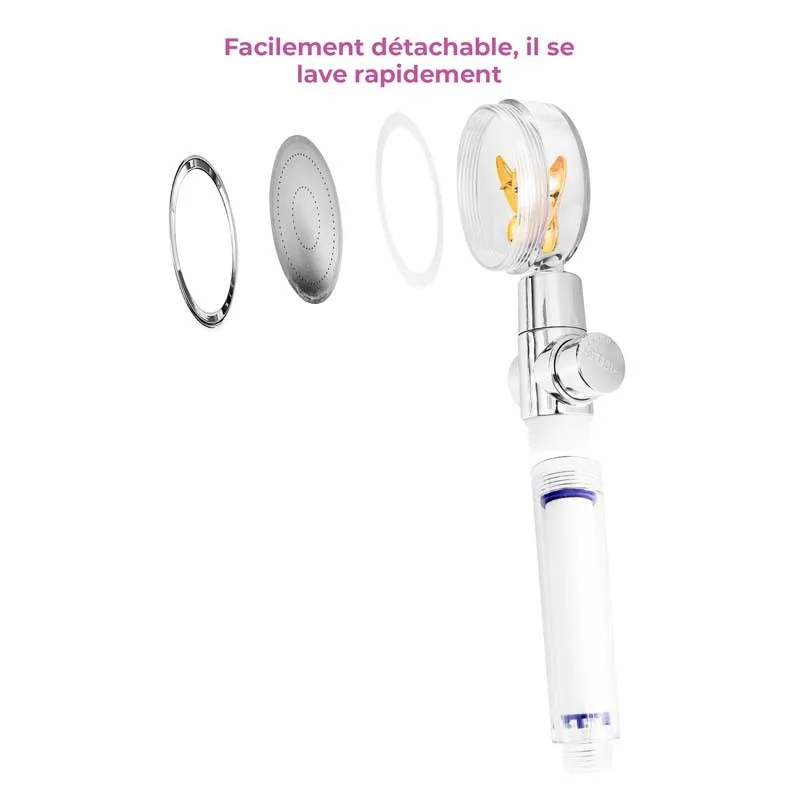 Yoghi - EcoFilter Boost - Pommeau de douche haute pression - Filtration - Économie d'eau - miniature 4 - Zenkaa