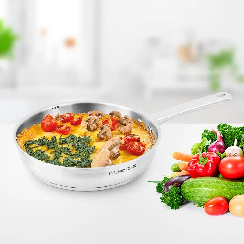 Poêle Inox 24cm Modèle INITIAL P24TFI Kitchencook - miniature 4 - Zenkaa