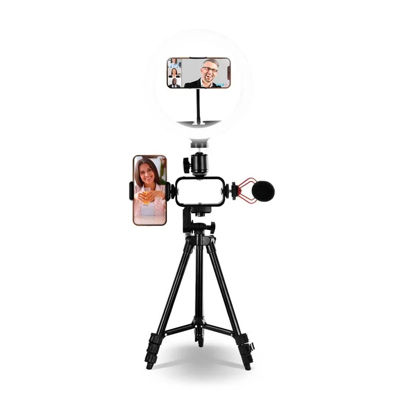 Trépied Vlogging Kit Avec Anneau Lumineux Livestreaming VLOG 550 - Reconditionné - miniature 3 - Zenkaa
