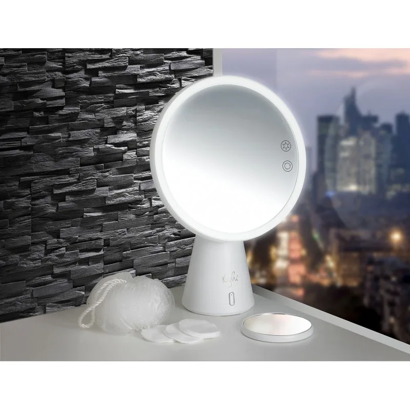 Yoghi - BE WHITE - Miroir 3en1 avec lumière LED et enceinte bluetooth - miniature 4 - Zenkaa