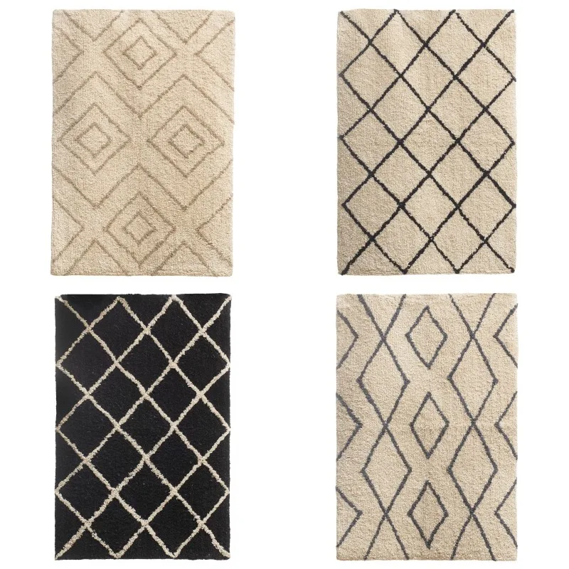 Tapis de bain en coton moelleux et absorbant 50x75 cm - Zenkaa