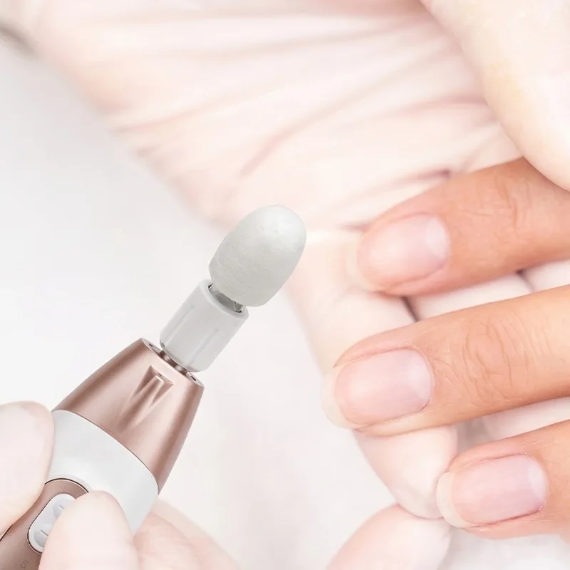 Yoghi - Nail Precision - Blanc et rose gold - Kit manucure pédicure - 7 embouts - LED - miniature 7 - Zenkaa