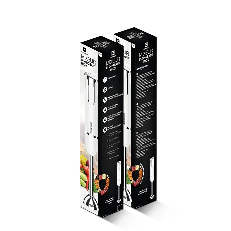 KitchenCook - HAND X WHITE - Blanc - Mixeur plongeant - 600 W - Pied inox - miniature 9 - Zenkaa