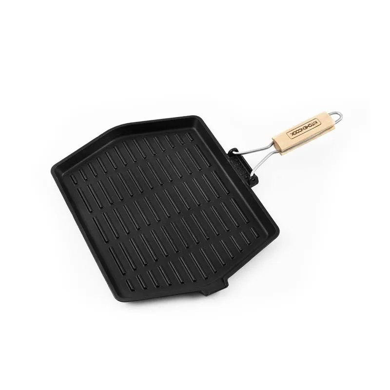 Grill rectangulaire en fonte émaillée 35 x 28 cm GRILL3528A TFI KITCHENCOOK - miniature 7 - Zenkaa